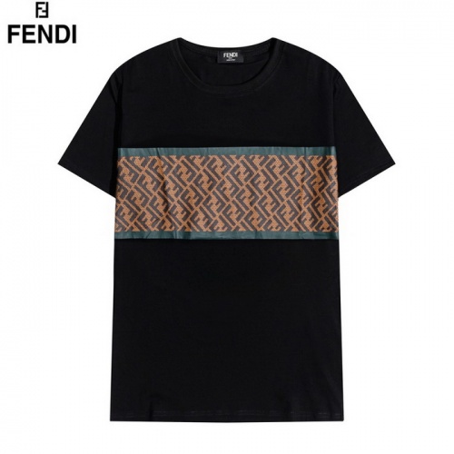 Fendi T-Shirts Short Sleeved For Men #830171 $27.00 USD, Wholesale Replica Fendi T-Shirts