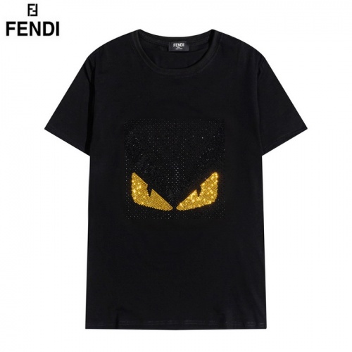Fendi T-Shirts Short Sleeved For Men #830173 $29.00 USD, Wholesale Replica Fendi T-Shirts