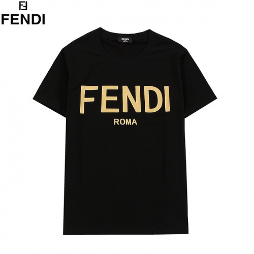 Fendi T-Shirts Short Sleeved For Men #830178 $25.00 USD, Wholesale Replica Fendi T-Shirts