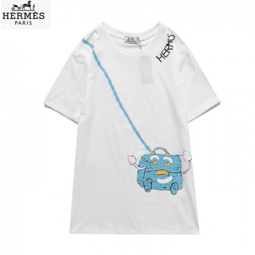 Hermes T-Shirts Short Sleeved For Men #830248 $27.00 USD, Wholesale Replica Hermes T-Shirts