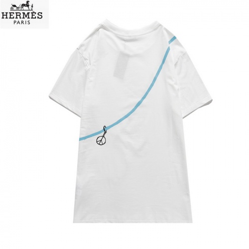 Replica Hermes T-Shirts Short Sleeved For Men #830248 $27.00 USD for Wholesale