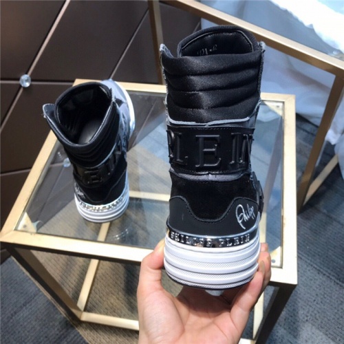 Replica Philipp Plein PP High Tops Shoes For Men #830266 $108.00 USD for Wholesale