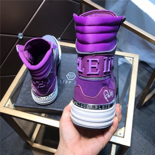 Replica Philipp Plein PP High Tops Shoes For Men #830271 $108.00 USD for Wholesale