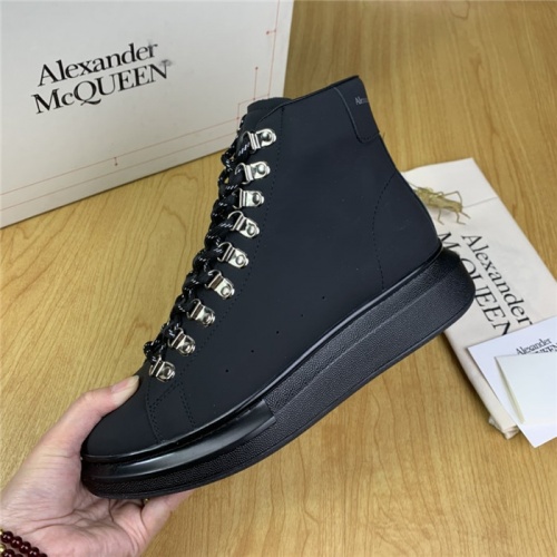 Replica Alexander McQueen High Tops Shoes For Men #830282 $102.00 USD for Wholesale