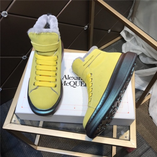 Replica Alexander McQueen High Tops Shoes For Men #830293 $122.00 USD for Wholesale