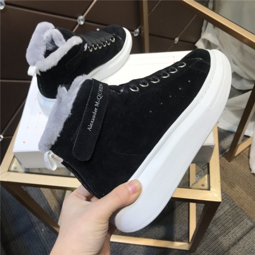 Replica Alexander McQueen High Tops Shoes For Women #830303 $115.00 USD for Wholesale