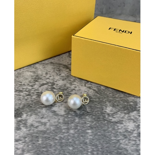 Fendi Earrings #830382 $38.00 USD, Wholesale Replica Fendi Earrings