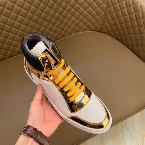 Replica Burberry High Tops Shoes For Men #830557 $80.00 USD for Wholesale