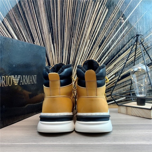 Replica Armani High Tops Shoes For Men #830580 $80.00 USD for Wholesale