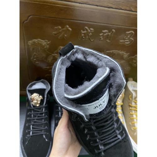 Replica Versace High Tops Shoes For Men #830583 $96.00 USD for Wholesale