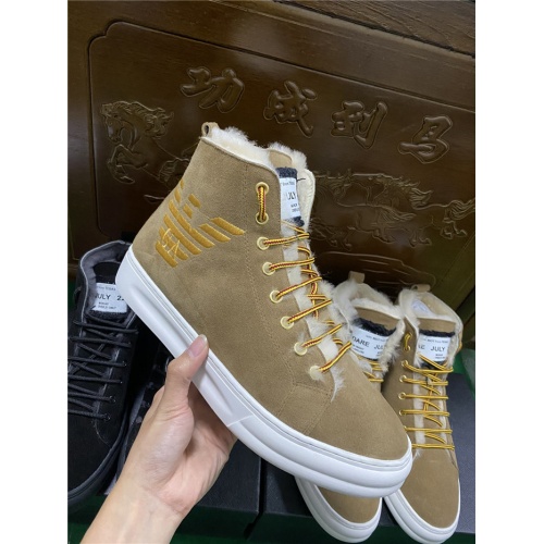 Replica Armani High Tops Shoes For Men #830585 $96.00 USD for Wholesale