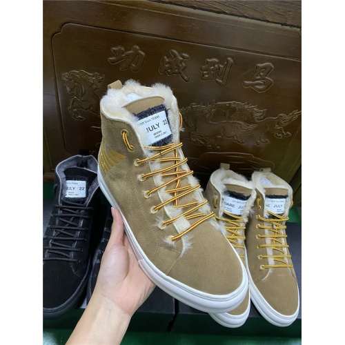 Replica Armani High Tops Shoes For Men #830585 $96.00 USD for Wholesale