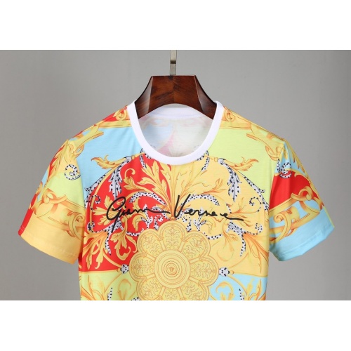Replica Versace T-Shirts Short Sleeved For Men #830794 $25.00 USD for Wholesale