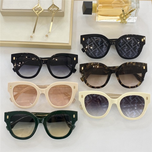 Replica Fendi AAA Quality Sunglasses #830889 $66.00 USD for Wholesale