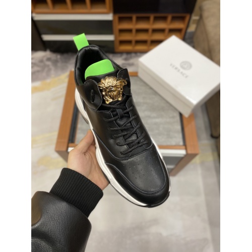 Replica Versace High Tops Shoes For Men #831016 $76.00 USD for Wholesale
