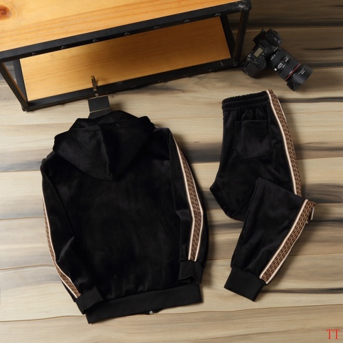 Replica Fendi Tracksuits Long Sleeved For Men #831072 $92.00 USD for Wholesale