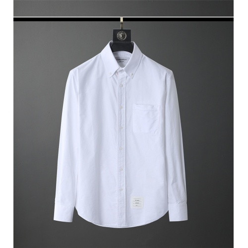 Thom Browne TB Shirts Long Sleeved For Men #831121 $80.00 USD, Wholesale Replica Thom Browne TB Shirts