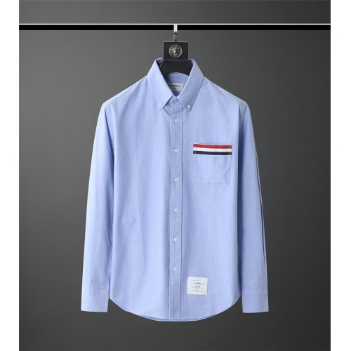 Thom Browne TB Shirts Long Sleeved For Men #831124 $80.00 USD, Wholesale Replica Thom Browne TB Shirts