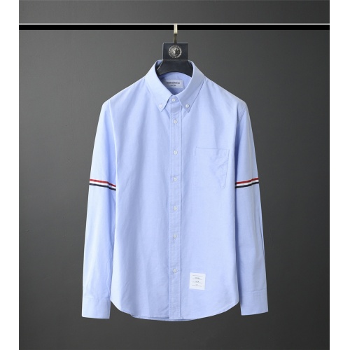 Thom Browne TB Shirts Long Sleeved For Men #831129 $80.00 USD, Wholesale Replica Thom Browne TB Shirts