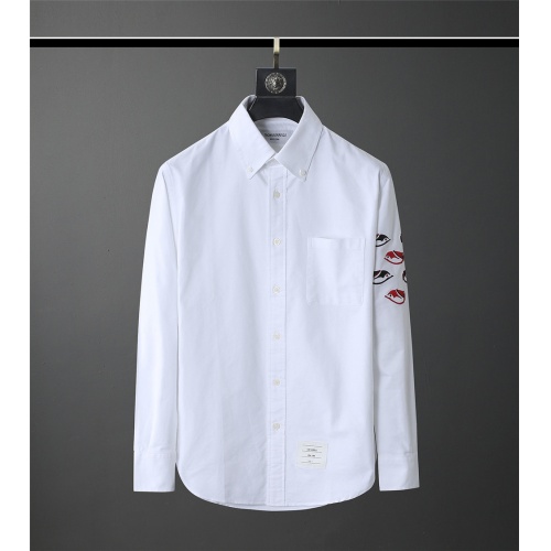 Thom Browne TB Shirts Long Sleeved For Men #831131 $80.00 USD, Wholesale Replica Thom Browne TB Shirts