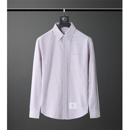Thom Browne TB Shirts Long Sleeved For Men #831133 $80.00 USD, Wholesale Replica Thom Browne TB Shirts