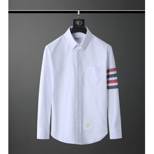 Thom Browne TB Shirts Long Sleeved For Men #831136 $80.00 USD, Wholesale Replica Thom Browne TB Shirts