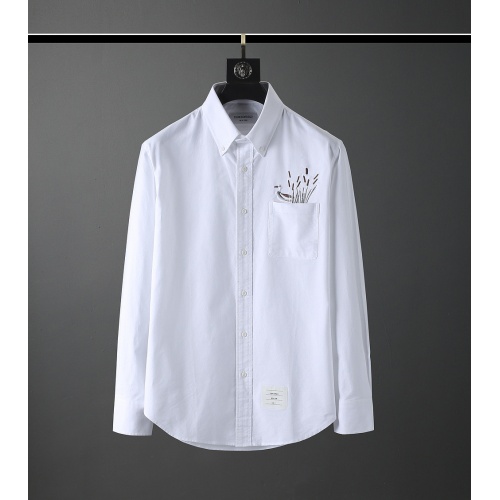 Thom Browne TB Shirts Long Sleeved For Men #831139 $80.00 USD, Wholesale Replica Thom Browne TB Shirts