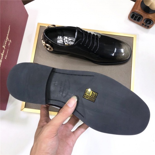 Replica Salvatore Ferragamo Leather Shoes For Men #831146 $96.00 USD for Wholesale