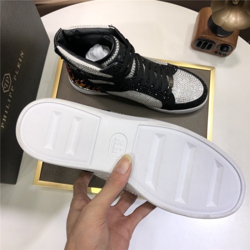 Replica Philipp Plein PP High Tops Shoes For Men #831150 $105.00 USD for Wholesale