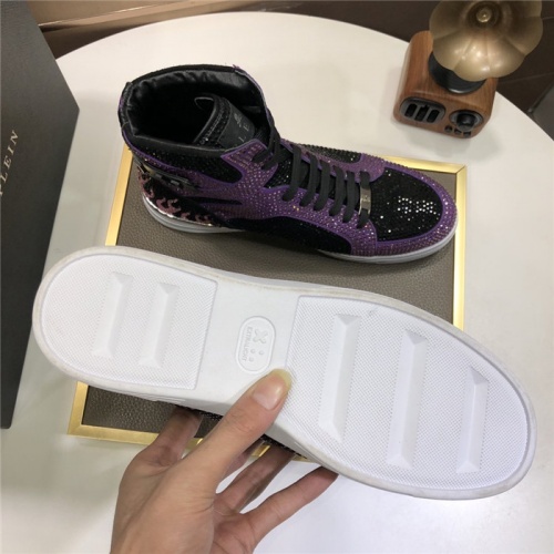 Replica Philipp Plein PP High Tops Shoes For Men #831151 $105.00 USD for Wholesale