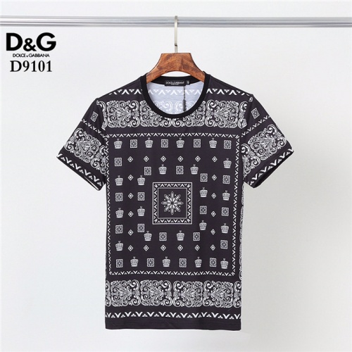 Dolce &amp; Gabbana D&amp;G T-Shirts Short Sleeved For Men #831296 $30.00 USD, Wholesale Replica Dolce &amp; Gabbana D&amp;G T-Shirts