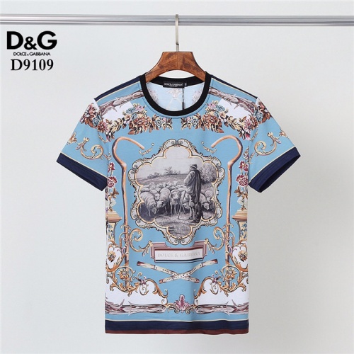 Dolce &amp; Gabbana D&amp;G T-Shirts Short Sleeved For Men #831302 $30.00 USD, Wholesale Replica Dolce &amp; Gabbana D&amp;G T-Shirts