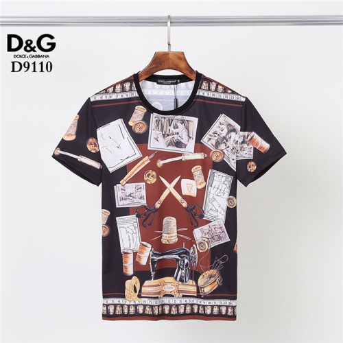 Dolce &amp; Gabbana D&amp;G T-Shirts Short Sleeved For Men #831303 $30.00 USD, Wholesale Replica Dolce &amp; Gabbana D&amp;G T-Shirts