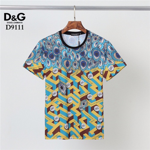Dolce &amp; Gabbana D&amp;G T-Shirts Short Sleeved For Men #831304 $30.00 USD, Wholesale Replica Dolce &amp; Gabbana D&amp;G T-Shirts