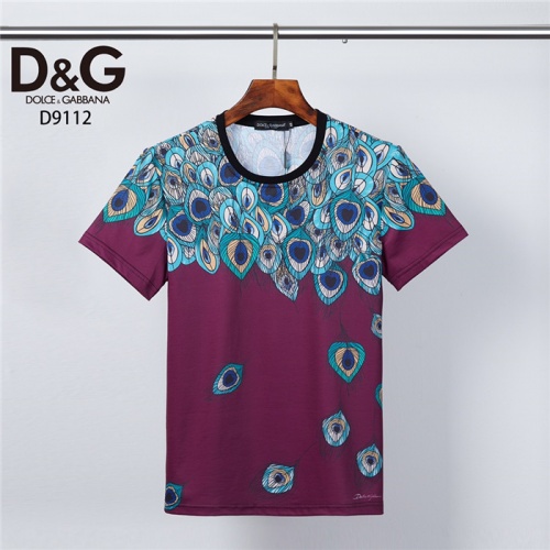 Dolce &amp; Gabbana D&amp;G T-Shirts Short Sleeved For Men #831306 $30.00 USD, Wholesale Replica Dolce &amp; Gabbana D&amp;G T-Shirts