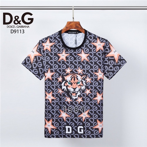 Dolce &amp; Gabbana D&amp;G T-Shirts Short Sleeved For Men #831308 $30.00 USD, Wholesale Replica Dolce &amp; Gabbana D&amp;G T-Shirts