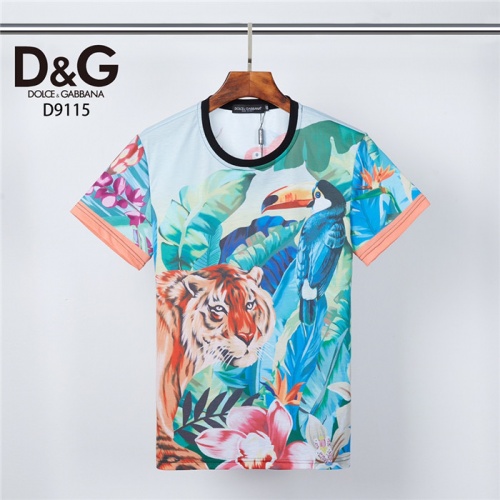Dolce &amp; Gabbana D&amp;G T-Shirts Short Sleeved For Men #831310 $30.00 USD, Wholesale Replica Dolce &amp; Gabbana D&amp;G T-Shirts