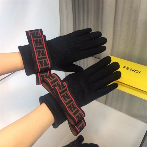 Replica Fendi Gloves #831341 $45.00 USD for Wholesale