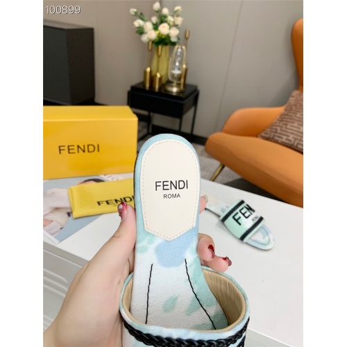Replica Fendi Slippers For Women #831373 $60.00 USD for Wholesale