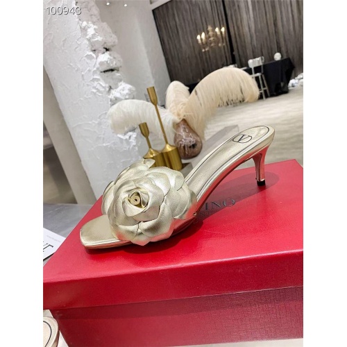 Replica Valentino Slippers For Women #831390 $72.00 USD for Wholesale