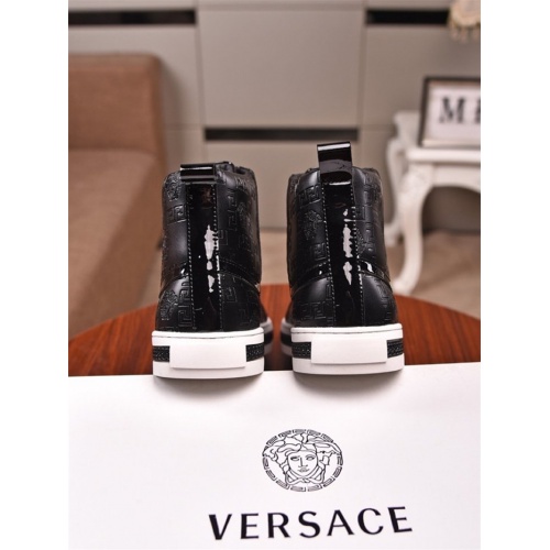 Replica Versace High Tops Shoes For Men #831465 $82.00 USD for Wholesale