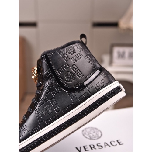 Replica Versace High Tops Shoes For Men #831465 $82.00 USD for Wholesale