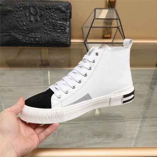 Replica Armani High Tops Shoes For Men #831478 $85.00 USD for Wholesale