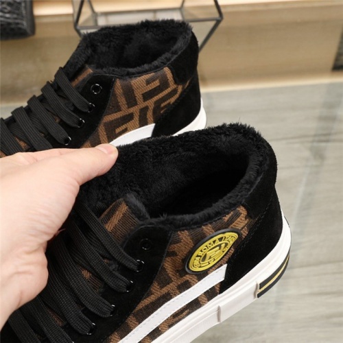 Replica Fendi High Tops Casual Shoes For Men #831494 $82.00 USD for Wholesale