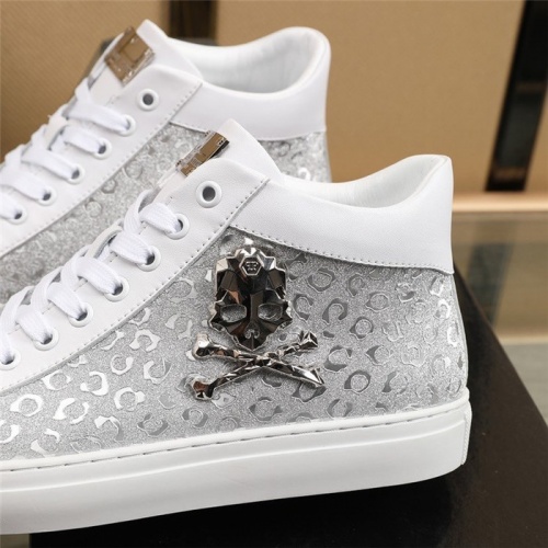 Replica Philipp Plein PP High Tops Shoes For Men #831496 $85.00 USD for Wholesale