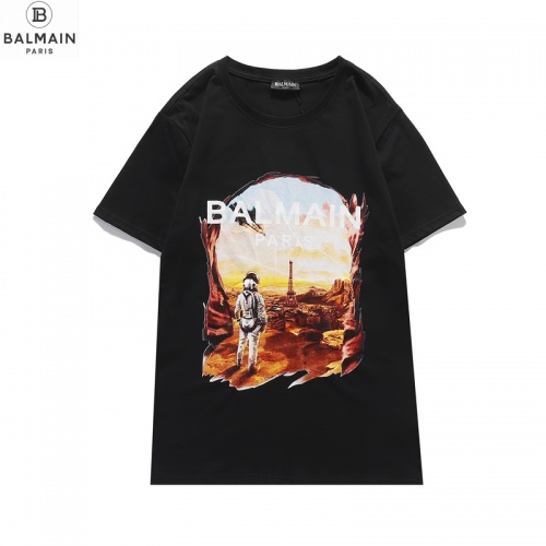 Balmain T-Shirts Short Sleeved For Men #831615 $29.00 USD, Wholesale Replica Balmain T-Shirts