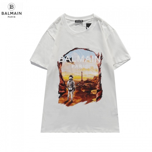 Balmain T-Shirts Short Sleeved For Men #831616 $29.00 USD, Wholesale Replica Balmain T-Shirts