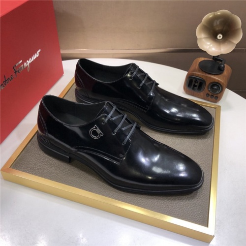 Salvatore Ferragamo Leather Shoes For Men #831711 $98.00 USD, Wholesale Replica Salvatore Ferragamo Leather Shoes