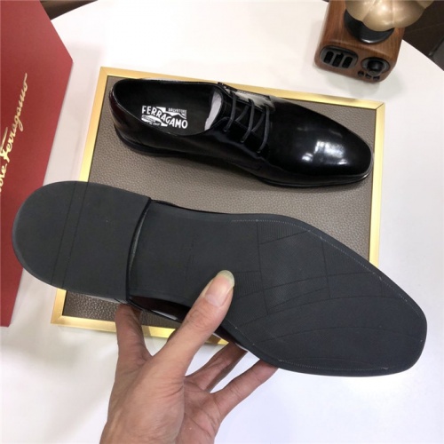 Replica Salvatore Ferragamo Leather Shoes For Men #831711 $98.00 USD for Wholesale