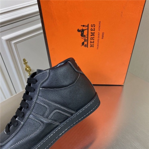 Replica Hermes High Tops Shoes For Men #831755 $80.00 USD for Wholesale